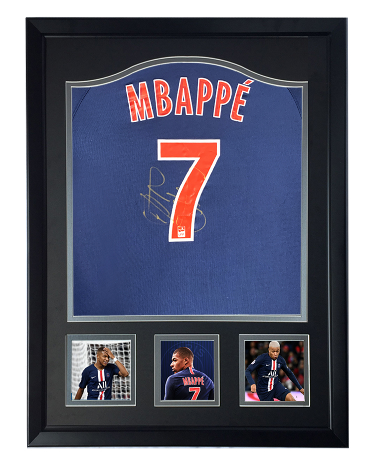 kylian mbappe signed jersey